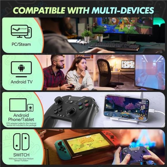 Wired Controller , 10ft USB PC Controller Gaming Controller Gamepad Joystick - Picture 12 of 14